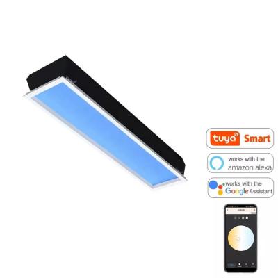 China Surface Mounted LED Skylight Panel Ceiling 120x30 110V CCT Blue Sky Color for sale