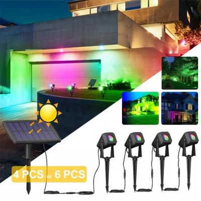 China Solar Dimmable Colored Outdoor Spotlights Waterproof Smart Control for sale