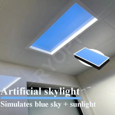 China Artificial Sunlight Faux Skylight Panels Led Ceiling 50W Tuya Dimmable Natural Blue Sky for sale