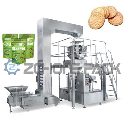 China Multi Station Packaging Machine Snacks Candies Nuts Dried Fruits Dried Food for sale