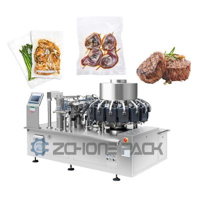 China Automatic Rotary Vacuum Packaging Machine For Food Fish Aberdeen Packaging for sale