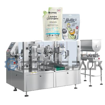 China 1.2KW Laundry Detergent Packaging Machine 8 Stations Running At The Same Time Packaging Equipment for sale