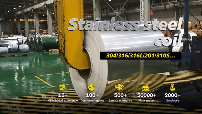 ASTM AISI 0.5mm Thickness 201 304 316 410 430 Stainless Steel Coil