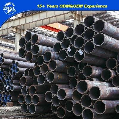 China Black ERW Hollow Section Pipes Seamless Carbon Steel Round Hot Rolled 4 Inch Seamless Steel Pipe for sale