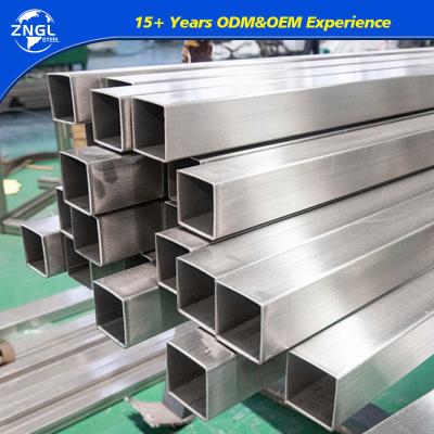 China 201 304 316 Square Rectangular Stainless Steel Tube 304 Welded Material Steel 316 Stainless Steel Pipes Customized for sale