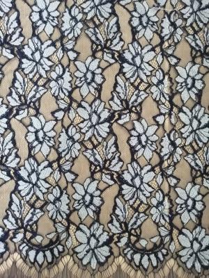 China Tone - Tone Color Corded 3d Flower Applique Fabric for sale