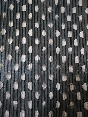 China Polca Dot Pleated Lace Fabric en venta