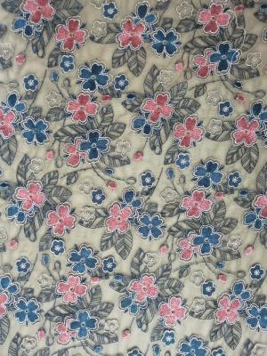 China 125CM Multi Colored Embroidery Fabric for sale