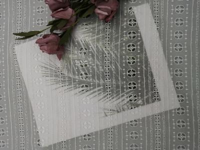 China 100 Yards Silk Embroidered Eyelet Fabric for sale