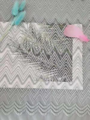 China Green Zipper Shape Lace Eyelash Textile Spandex Mesh Fabric for sale