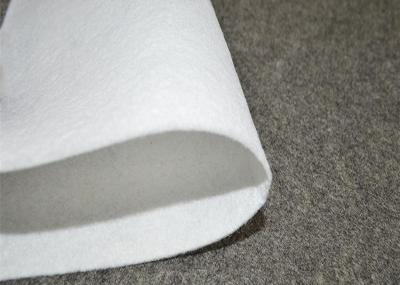China Polyester Fiber White Needle Punch Nonwoven Felt Fabric Customized Thickness 10-320cm Width for sale