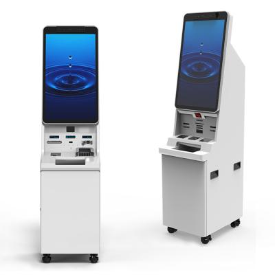 China Oem Self Service Ticketing Kiosk Movie Ticket Machine Kiosk Touch Screen 32 With Printer for sale