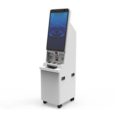 China Hospital 32 pulgadas de reconocimiento facial Impresión de boletos de autoservicio Quiosco Impresora térmica en venta