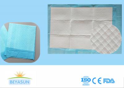 China Disposable Incontinence Bed Sheets Protectors , Sanitary Bed Pads Blue Color for sale
