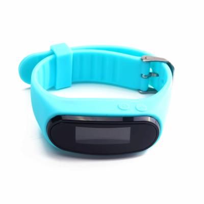 China Silica Gel Fitness Step Tracker Wristband Customized Wearable Step Counter for sale