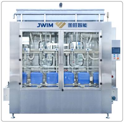 China Máquina de enchimento de peso totalmente automático agroquímica da máquina de enchimento do cilindro 5L-30L auto à venda