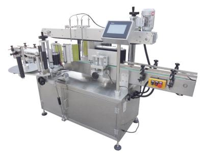 China 2 Sided Automatic Self Adhesive Labelling Machine For Beverage Bottles Both Round Flat for sale