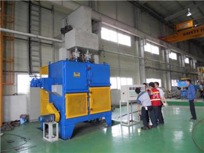 China 80M/Min Steel Wire Rod Shot Blasting Machine PLC Controlled for sale