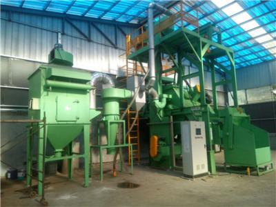 China Rotary Barrel Sa2.5 Drum Type Shot Blasting Equipment For Surface Cleaning for sale