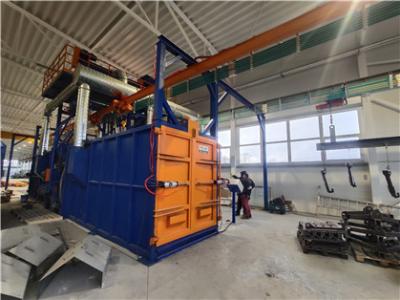 China El gancho ambiental de la suspensión con granalla la máquina del chorreo para el cilindro del Lpg en venta