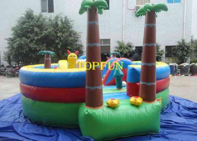 China Plato 0.55mm PVC Tarpaulin Family Inflatable Tree House Jumping Castle for sale