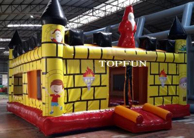 China Costura doble de salto del castillo del pirata comercial, niños que saltan m del castillo 6 x 6 en venta