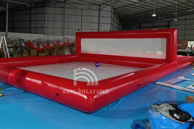 China Inflatable Volleyball Court Pool With Net Giant Water Volleyball Field Inflatable Sport Games For Adults for sale