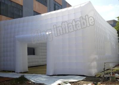 China Marquee Reinforced Seam Inflatable Event Tent PVC Stretch Building Tent With Door And Windows for sale