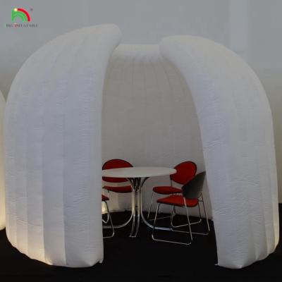 China Cúpulas inflables Iglu Rooms LED Cúpula inflables de burbuja tienda de campaña de venta caliente cúpula de iglú de PVC conducido a prueba de agua En venta en venta