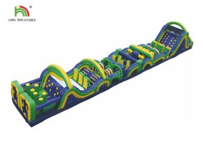 China 26m Long Challenge Adult Inflatable Obstacle Course, Inflatable Sports Games For Kids Adults for sale