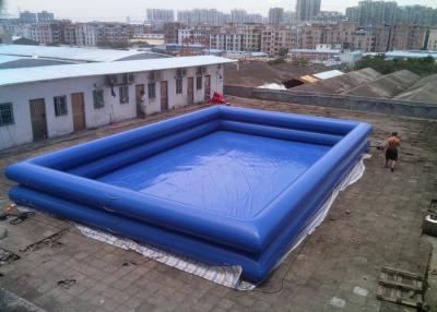 中国 世帯のための地面の上の二重層ポリ塩化ビニールの防水シートの膨脹可能なプール 販売のため