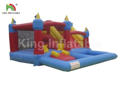 China Fire - Retardant Outdoor Toddler Inflatable Bouncers With Slide / Water Pool for sale
