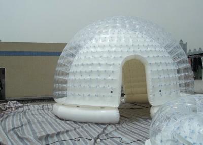 中国 白いポリ塩化ビニールの防水シートが付いている半透明で膨脹可能な泡テント/ヤードのテント 販売のため