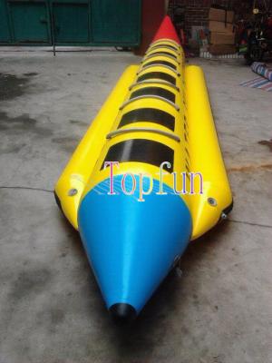 China Inflatable Banana Boat For Sale / 0.9mm Pvc Tarpaulin / OEM Color / Sizes for sale