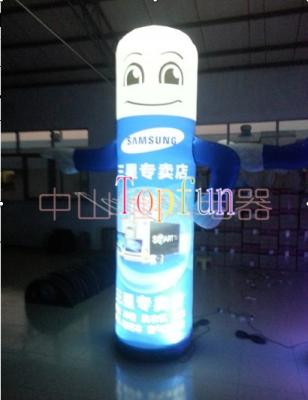 China CE / UL Blower Inflatable Human Carton Balloon / LED lighting giant advertising balloon for sale