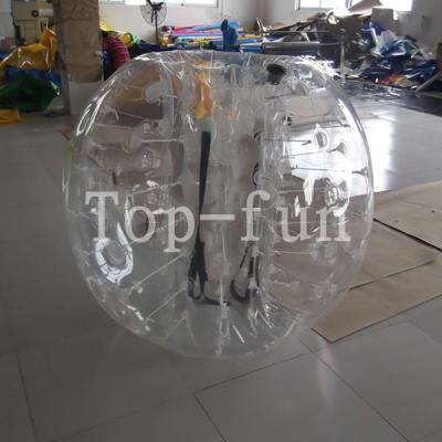 China No Toxicity large inflatable belly bumper ball , Blue Inflatable Toy bubble bumper balls for kids for sale
