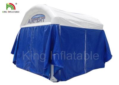 China Airproof Blue Inflatable Little House Structure Air Tent For Different Events for sale