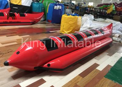 China Barcos de pesca com mosca infláveis do barco de banana do jogo da água vermelha para o esporte de competência da água à venda