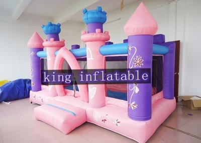 China Pink Commercial Princess Bouncy Dream Houses For Toddler / Kids Soft Play for sale