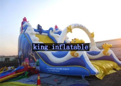 China Sea Animals Theme Inflatable Dry Slides  OEM PVC Tarpaulin Inflatable Fun For Kids for sale