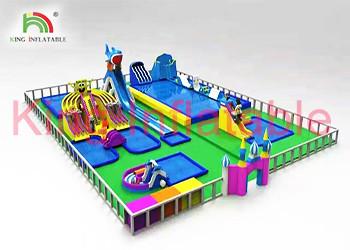 China Custom Outdoor Multitheme Inflatable Water Slide Park For Play Centre for sale