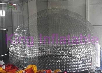 China Tienda inflable de encargo de la burbuja de la bóveda, tienda inflable transparente total de la yarda en venta