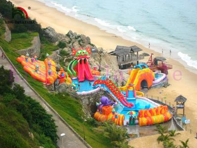 China Multiplay Blow Up Water Playground With Mattress 24 Months Warranty for sale
