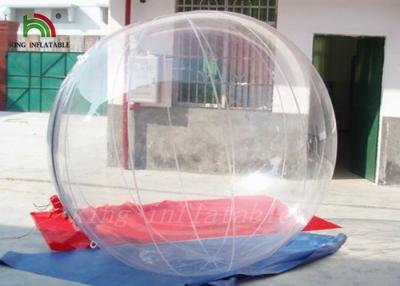 China Transparent Clear PVC / TPU Inflatable Walk On Water Ball Self-Stand For Family Fun for sale