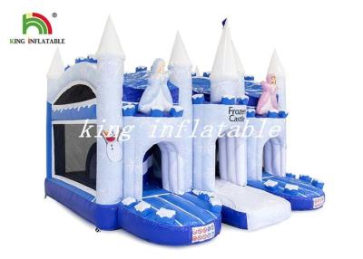 Chine Château bleu/blanc de château combiné de glissière de château de videur congelé d'explosion de PVC de bâche à vendre