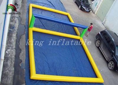 China Customized Size Durable Airtight Inflatable Beach Volleyball Court Size 12m(L)*6m(W) For Kids Adults Playing for sale