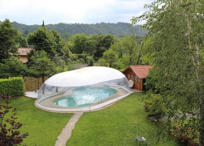 China Commercial Inflatable Transparent 8m Swimming Pool Dome Cover tent for sale