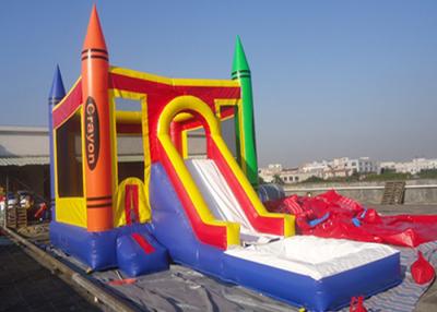 China Tipo castillo de salto inflable del castillo de la lona del PVC con el castillo inflable de la gorila de la diapositiva en venta