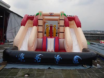 China Outdoor Amusement Inflatable Water Slide CE Certificate Blower For Water Games for sale