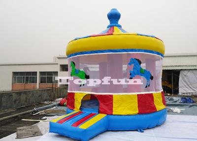 China Commercial Inflatable Carousel Jumping Castle / Circus House , Resell for sale